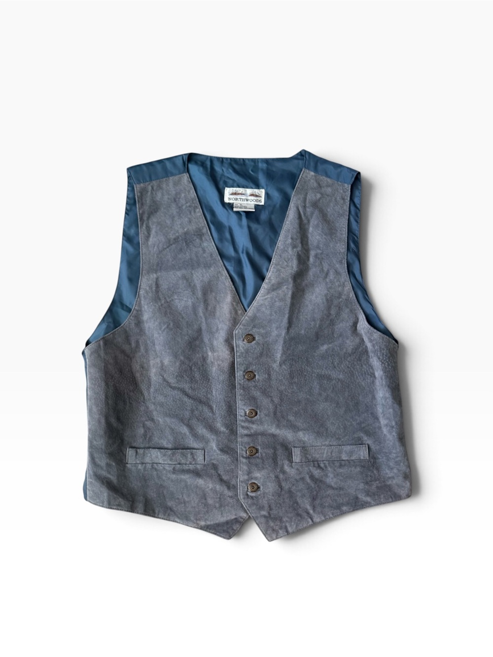 Vintage Northwoods Leather Vest Size XL